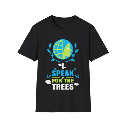 I Speak For The Trees Shirt Gift Environmental Earth Day Mens T Shirts