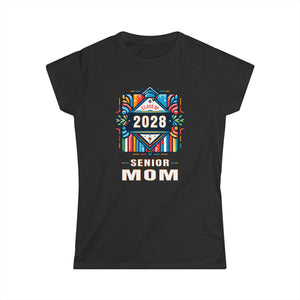 Proud Mom of a Class of 2028 Graduate 2028 Senior Mom 2028 Women Shirts