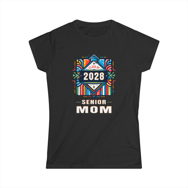 Proud Mom of a Class of 2028 Graduate 2028 Senior Mom 2028 Women Shirts