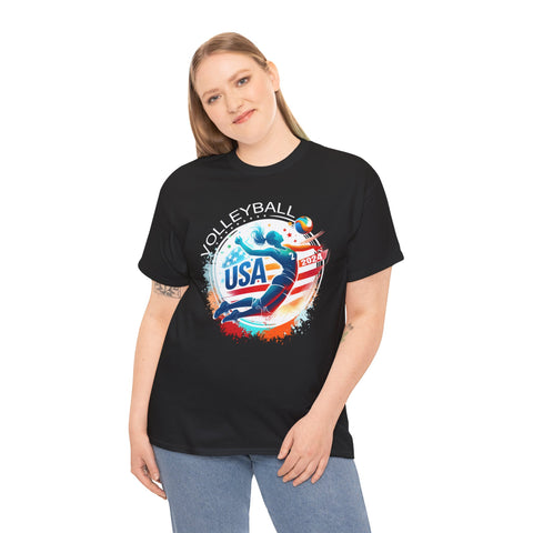 USA 2024 United States American Sport 2024 Volleyball Women Shirts Plus Size