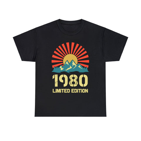 Vintage 1980 Limited Edition 1980 Birthday Shirts for Men Mens Tshirts for Men Big and Tall