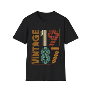 Vintage 1987 TShirt Men Limited Edition BDay 1987 Birthday Men Shirts