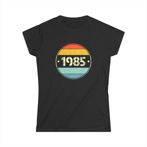 Vintage 1985 Birthday Shirts for Women Funny 1985 Birthday Womens Shirt