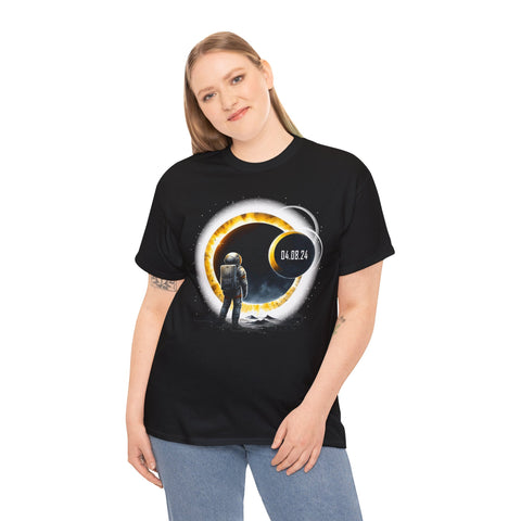 Astronomy Astronaut Watching Solar Eclipse April 08, 2024 Womens Plus Size Tops