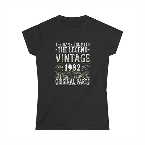 Vintage 1982 TShirt Women Limited Edition BDay 1982 Birthday Shirts for Women