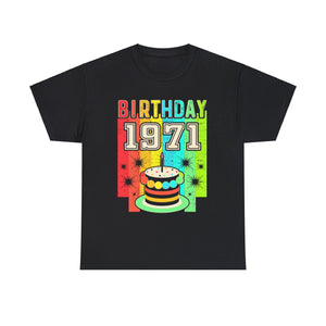 Vintage 1971 T Shirts for Men Retro Funny 1971 Birthday Big and Tall Tshirts Shirts for Men