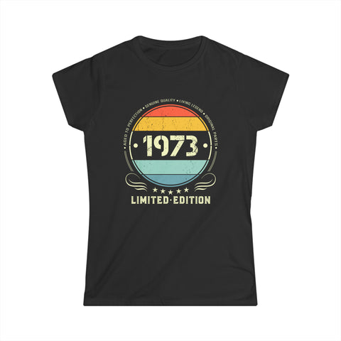 Vintage 1973 Limited Edition 1973 Birthday Shirts for Women Women Shirts