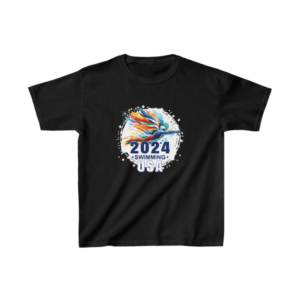 USA 2024 Summer Games Swimming 2024 USA Athlete Girl Shirts