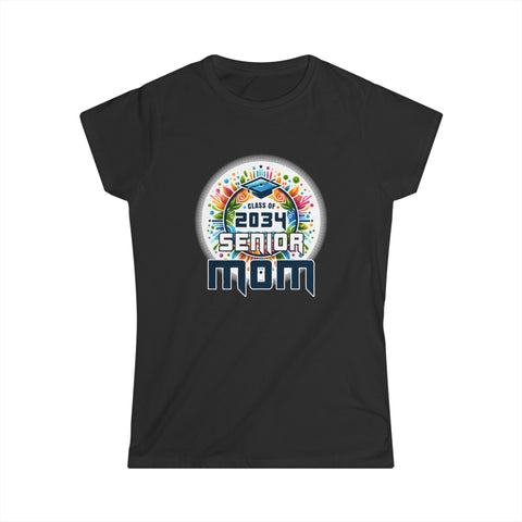 Senior Mom 34 Class of 2034 Graduation for Women Mother Women Shirts