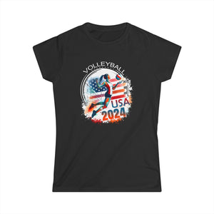 USA 2024 United States American Sport 2024 Volleyball Womens T Shirt