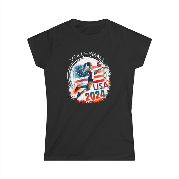 USA 2024 United States American Sport 2024 Volleyball Womens T Shirt