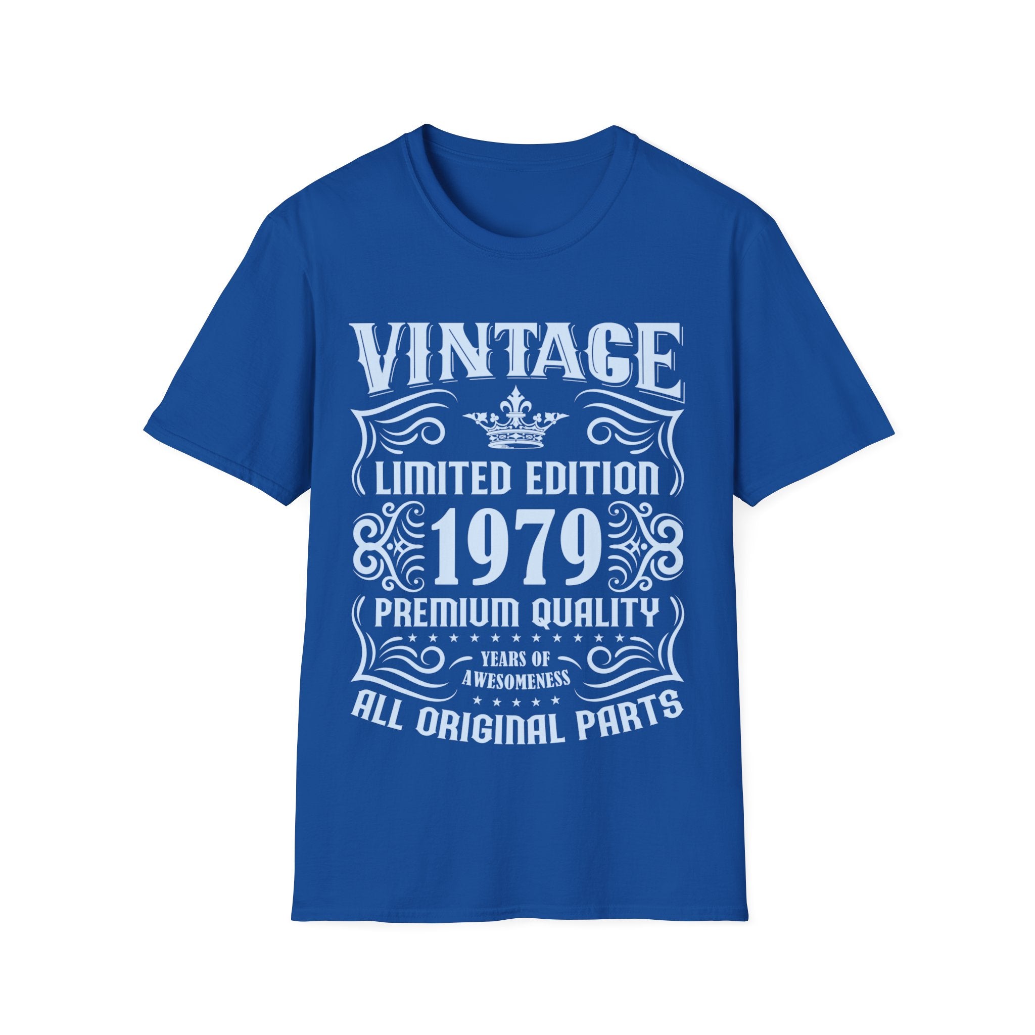 Vintage 1979 TShirt Men Limited Edition BDay 1979 Birthday Mens Shirts