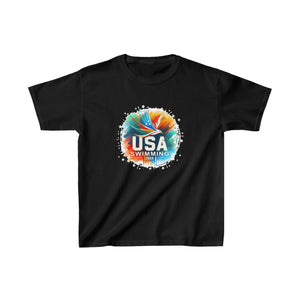 USA 2024 United States American Sport 2024 Swimming Girls Shirts