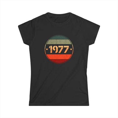 Vintage 1977 Limited Edition 1977 Birthday Shirts for Women Womens T Shirts