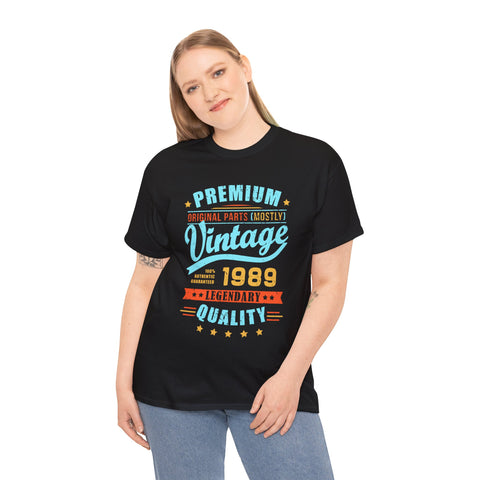 Vintage 1989 TShirt Women Limited Edition BDay 1989 Birthday Tshirts Shirts for Women Plus Size