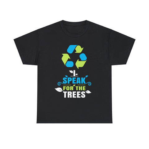 I Speak For Trees Planet Save Earth Day Graphic Big and Tall Tshirts Shirts for Men