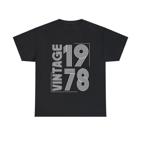 Vintage 1978 T Shirts for Men Retro Funny 1978 Birthday Shirts for Men Plus Size Big and Tall