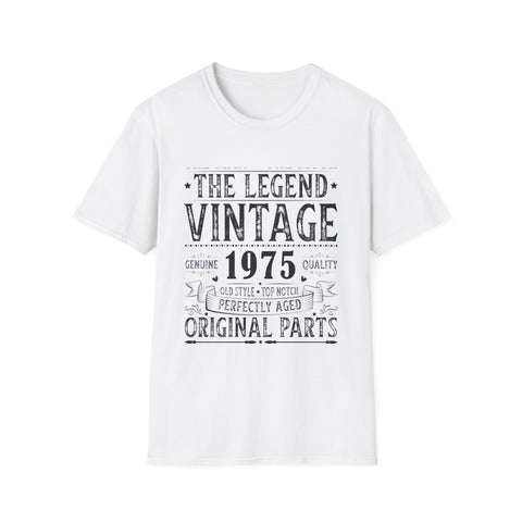 Vintage 1975 TShirt Men Limited Edition BDay 1975 Birthday Shirts for Men