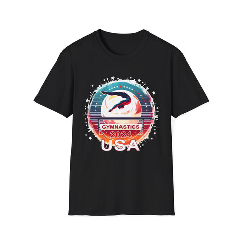 USA 2024 Games United States Sport 2024 USA Mens Gymnastics Shirts for Men