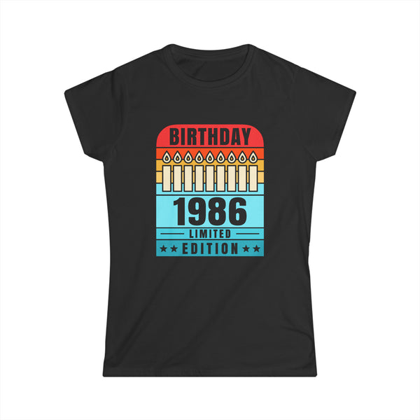 Vintage 1986 TShirt Women Limited Edition BDay 1986 Birthday Women Tops