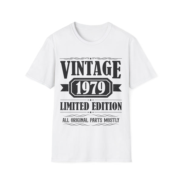 Vintage 1979 T Shirts for Men Retro Funny 1979 Birthday Mens Shirts