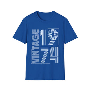 Vintage 1974 T Shirts for Men Retro Funny 1974 Birthday Shirts for Men