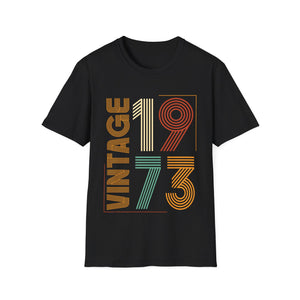 Vintage 1973 TShirt Men Limited Edition BDay 1973 Birthday Shirts for Men