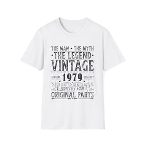 Vintage 1979 T Shirts for Men Retro Funny 1979 Birthday Mens T Shirt