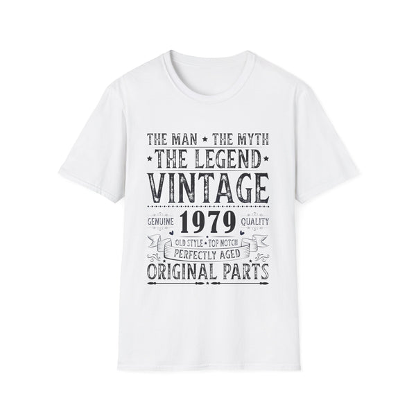 Vintage 1979 T Shirts for Men Retro Funny 1979 Birthday Mens T Shirt