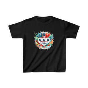 USA 2024 United States Baseball American Sport 2024 USA Girls T Shirts