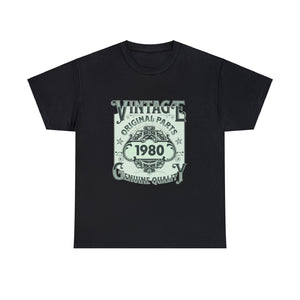 Vintage 1980 TShirt Men Limited Edition BDay 1980 Birthday Mens Tshirts for Men Big and Tall