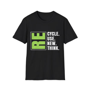Recycle Reuse Renew Rethink Crisis Environmental Activism Funny Unisex T-Shirt e Recycle Reuse Renew Rethink Crisis Environmental Activism Funny Unisex T-Shirt e