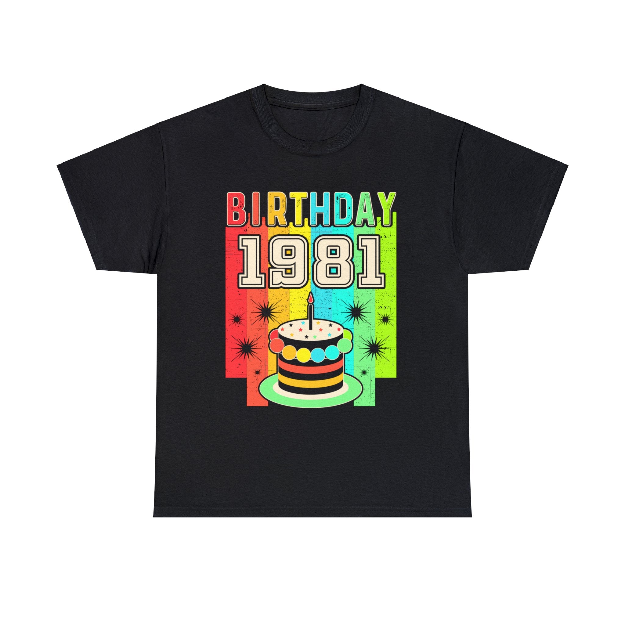 Vintage 1981 T Shirts for Men Retro Funny 1981 Birthday Big and Tall Shirts for Men Plus Size