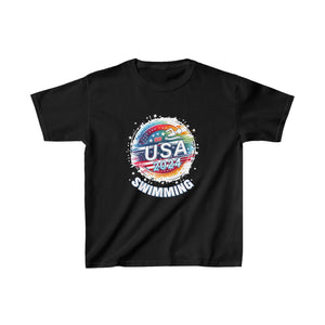 USA 2024 Summer Games Swimming America Swimming 2024 USA Girls T Shirts