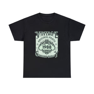 Vintage 1988 TShirt Men Limited Edition BDay 1988 Birthday Big and Tall Tshirts Shirts for Men