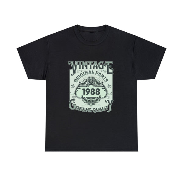 Vintage 1988 TShirt Men Limited Edition BDay 1988 Birthday Big and Tall Tshirts Shirts for Men