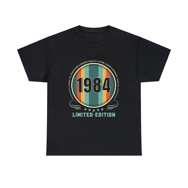 Vintage 1984 TShirt Men Limited Edition BDay 1984 Birthday Big and Tall Tshirts Shirts for Men