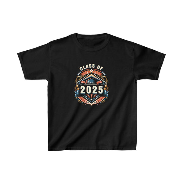Class of 2025 Senior 2025 Graduation Vintage School Boys T Shirts
