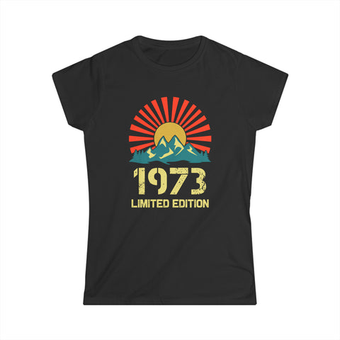 Vintage 1973 Limited Edition 1973 Birthday Shirts for Women Womens Shirt