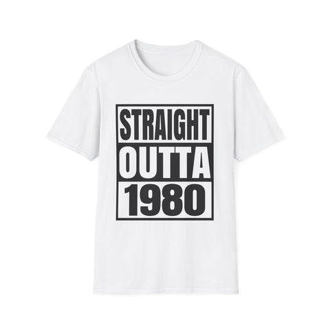 Vintage 1980 TShirt Men Limited Edition BDay 1980 Birthday Mens Shirts