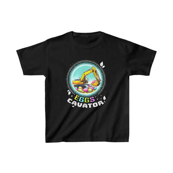 Easter Eggscavator Truck Easter Egg Hunting Shirt Easter Boys Shirt