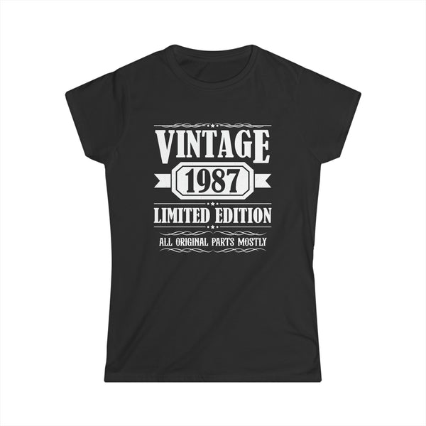 Vintage 1987 TShirt Women Limited Edition BDay 1987 Birthday Womens Shirt