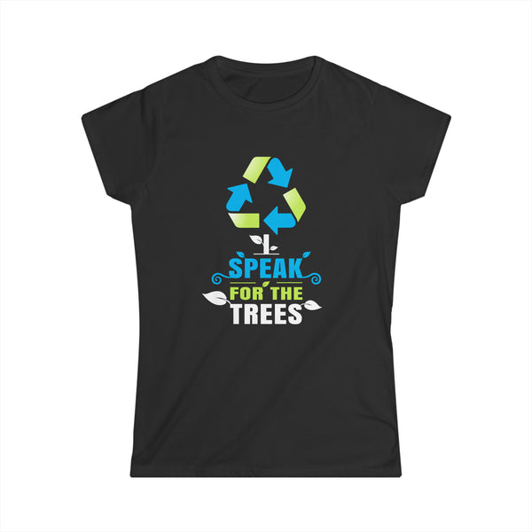 I Speak For Trees Earth Day Save Earth Inspiration Hippie Shirts for Women