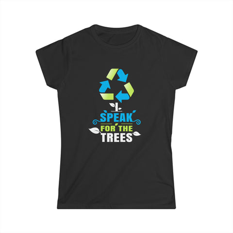 I Speak For Trees Earth Day Save Earth Inspiration Hippie Shirts for Women