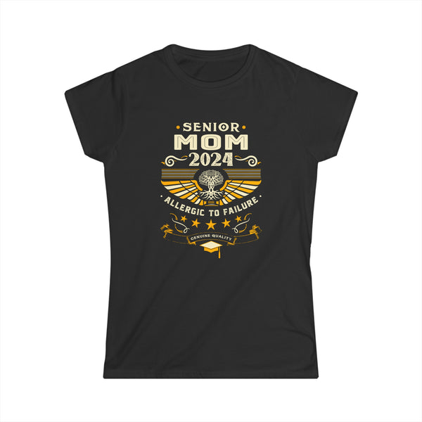 Proud Senior Mom Shirt Class of 2024 Decorations 2024 Women Tops