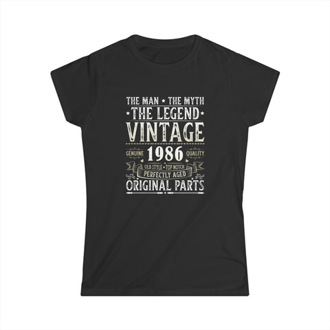 Vintage 1986 TShirt Women Limited Edition BDay 1986 Birthday Womens Shirts