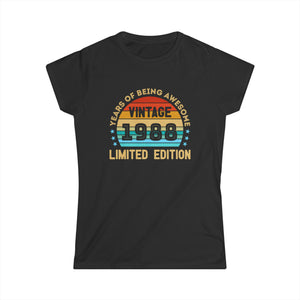 Vintage 1988 T Shirts for Women Retro Funny 1988 Birthday Women Shirts