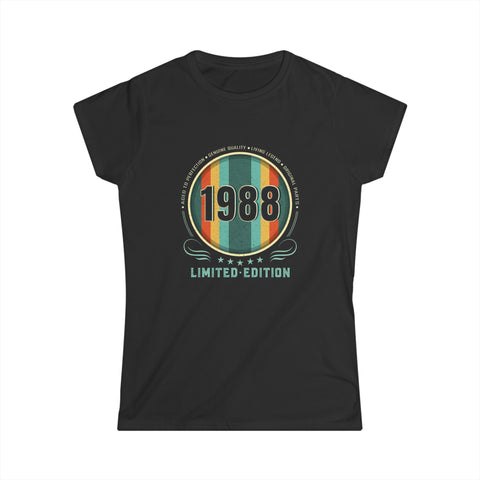 Vintage 1988 TShirt Women Limited Edition BDay 1988 Birthday Womens Shirts