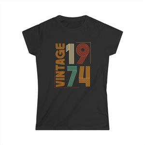 Vintage 1974 TShirt Women Limited Edition BDay 1974 Birthday Shirts for Women