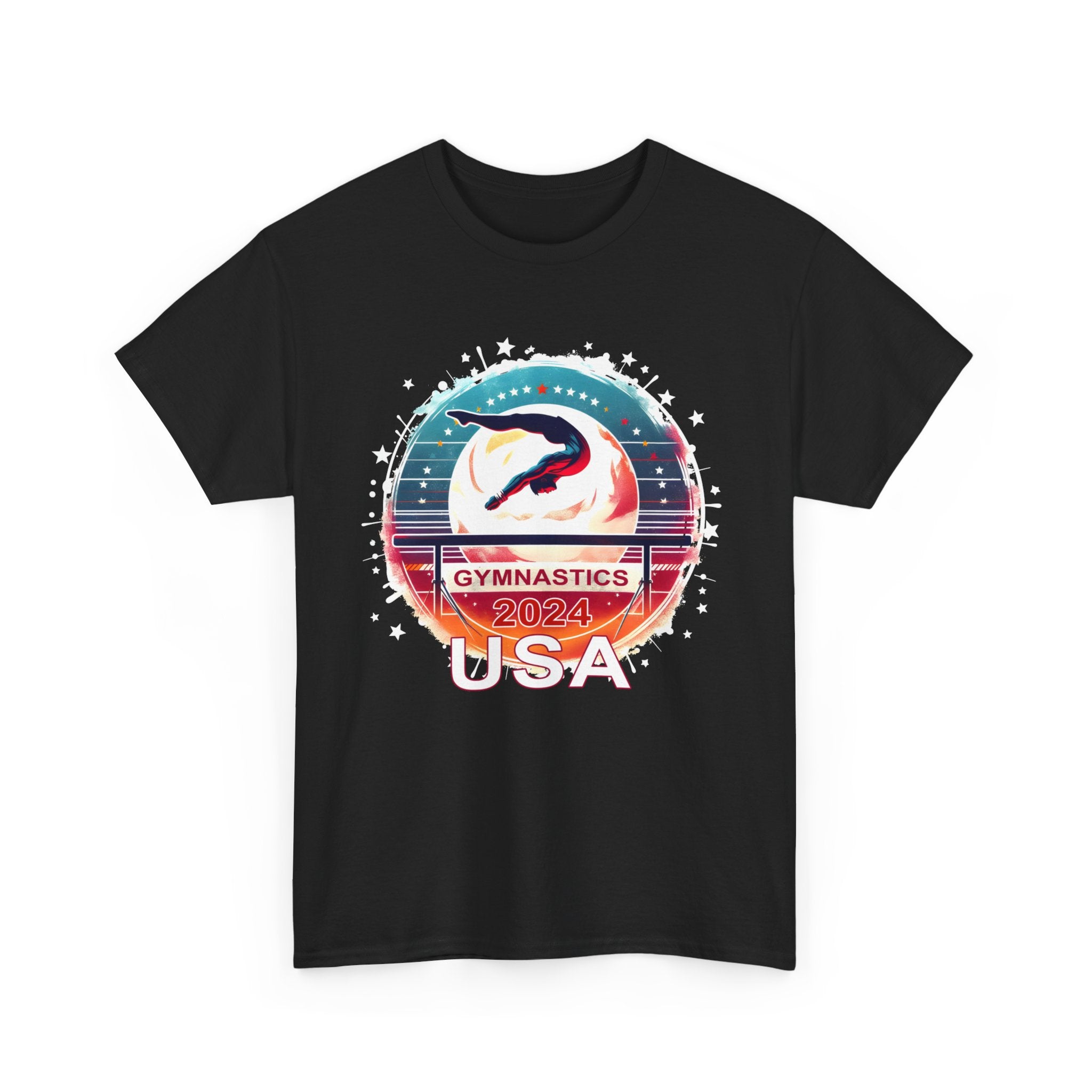 USA 2024 Games United States Sport 2024 USA Mens Gymnastics Shirts for Men Plus Size Big and Tall